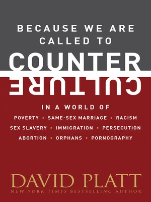 cover image of Because We Are Called to Counter Culture